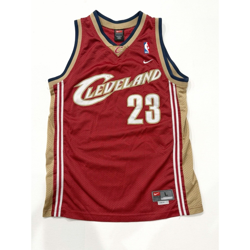 Nike LeBron James VINTAGE RARE Cleveland Cavaliers Jersey Size Youth Large VIRAL